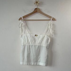 Elegant White Camisole with Adjustable Straps
